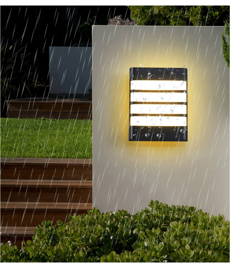 led特价优惠亚马逊2019出口爆款塑料款防水三防灯壁灯户外创意灯