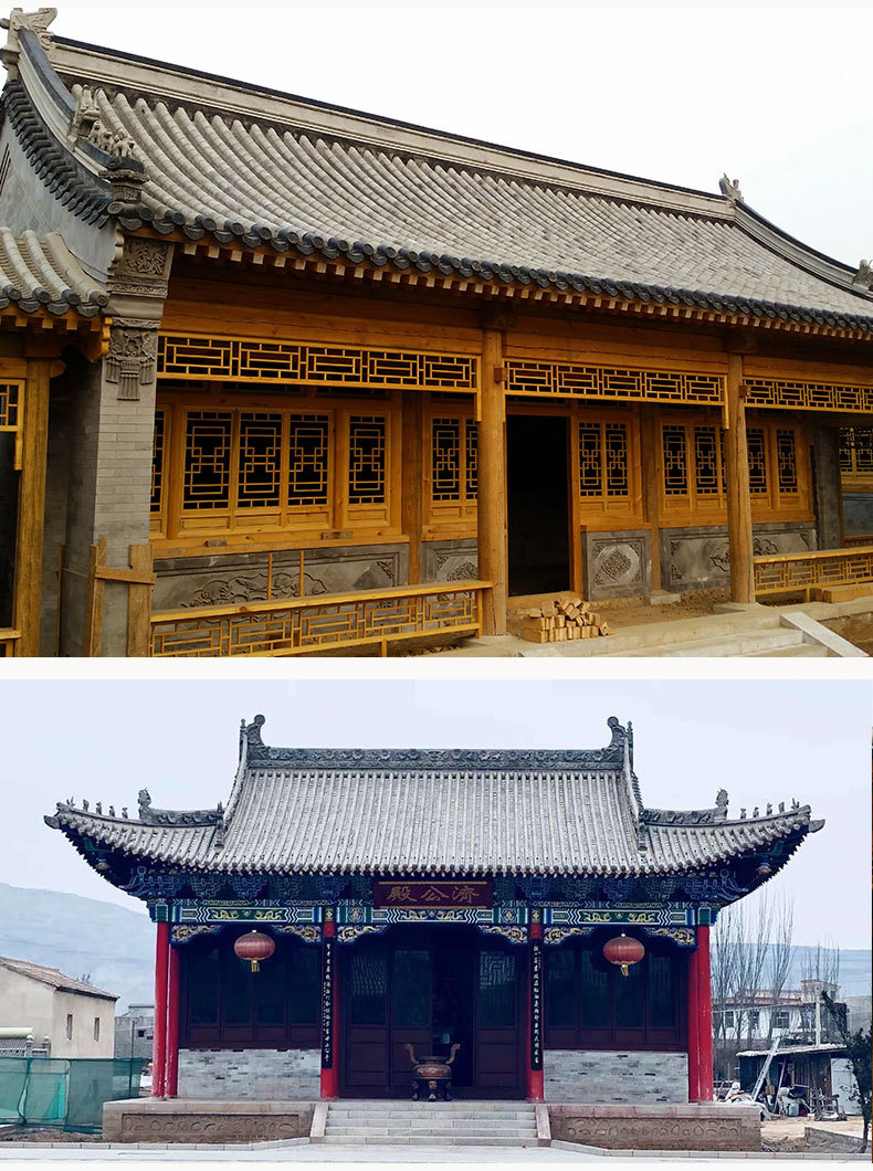 (防水抗冻)复古小青瓦片 粘土高温烧制青灰瓦 仿古瓦四合院