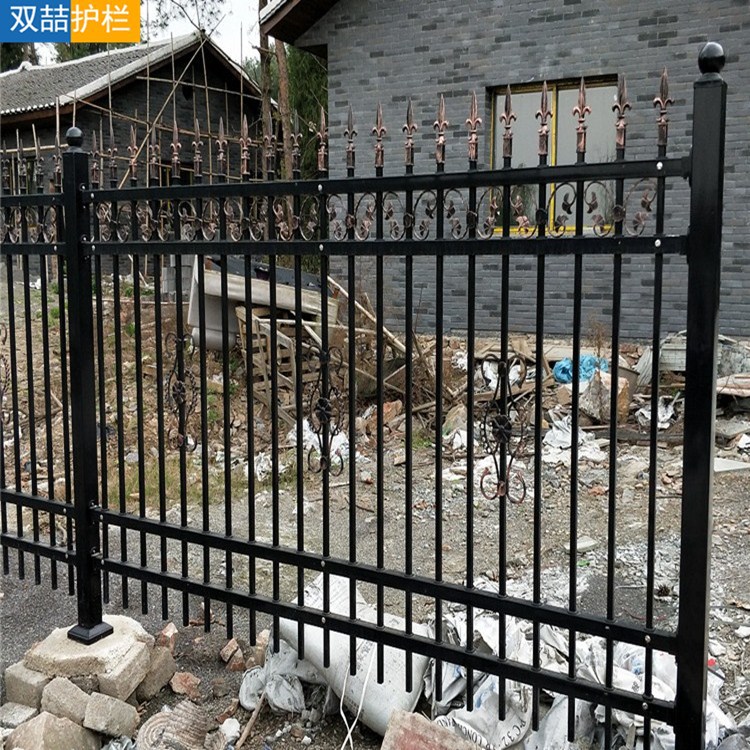 铁艺护栏围栏厂定制厂区外围墙透视方钢栏杆铁艺栅栏小区围墙护栏