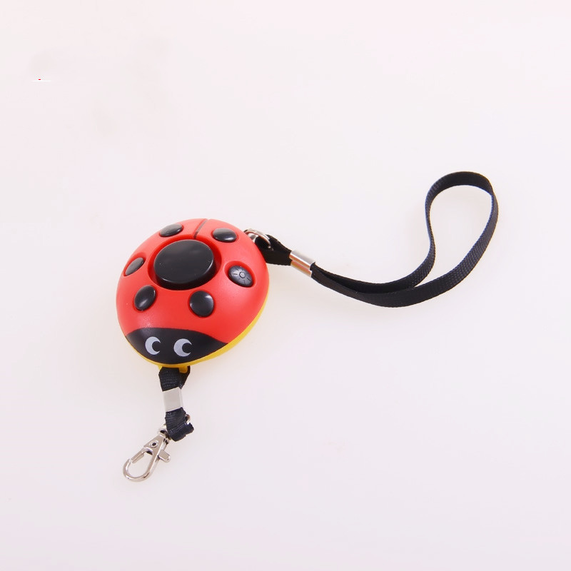 Beetle with Light Personal Anti-Pervert Alarm Ladybug Self-Defense Self Defense Device Student for Women Only Elderly Emergency Alert Device