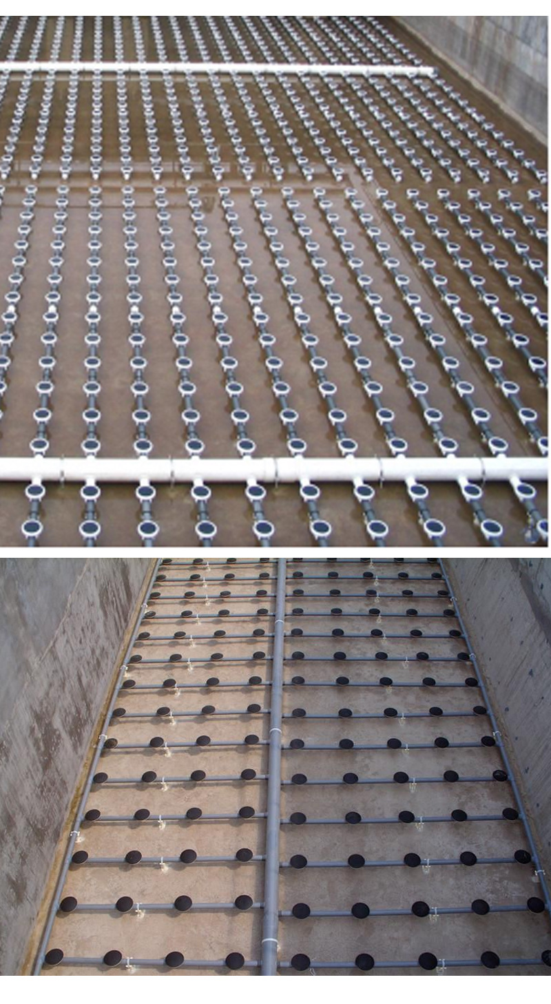 盘式微孔曝气器圆形曝气器工业污水处理工程橡胶膜片状平板曝气器