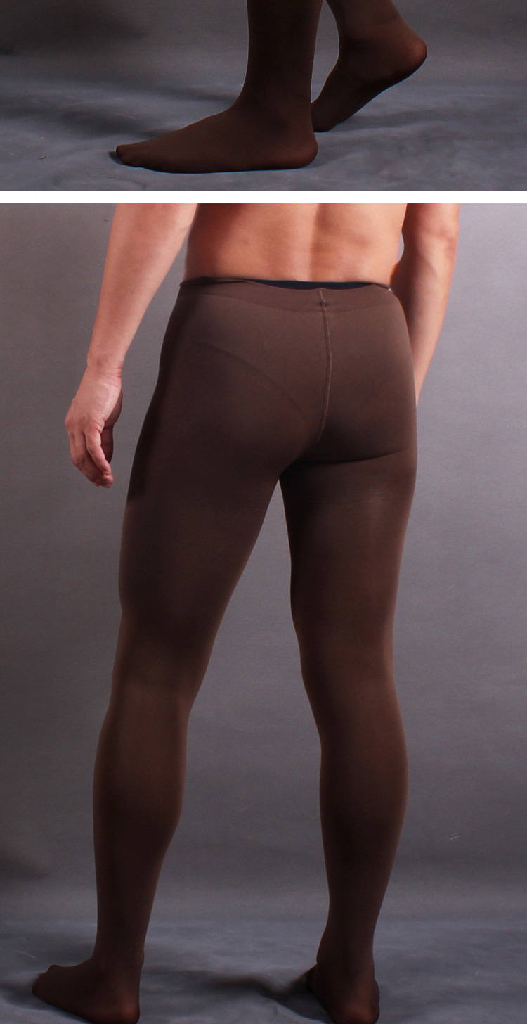 男士秋冬连裤袜性感门禁款丝袜200d加厚保暖春秋情趣打底裤袜黑丝