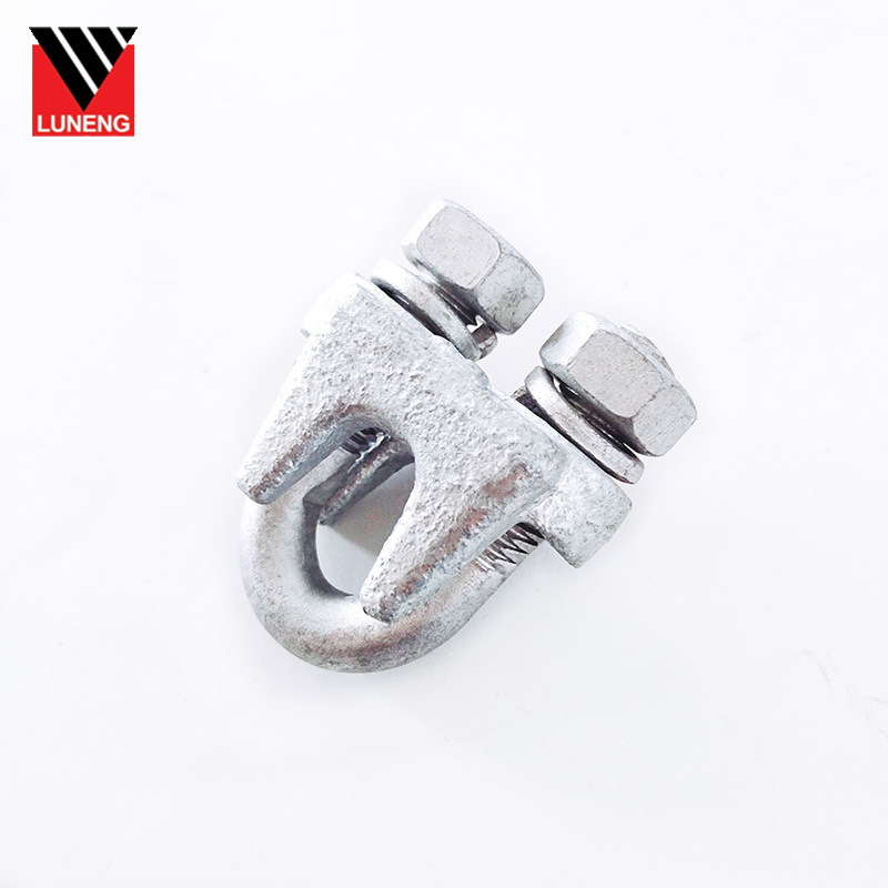 电力金具热镀锌玛钢件jk123钢线卡子电力线路绝缘架空拉线金具