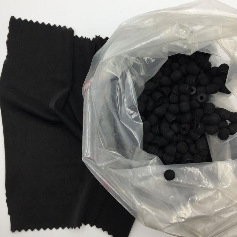 黑色导电弹力布料 黑色布包笔头制作四面弹力布料