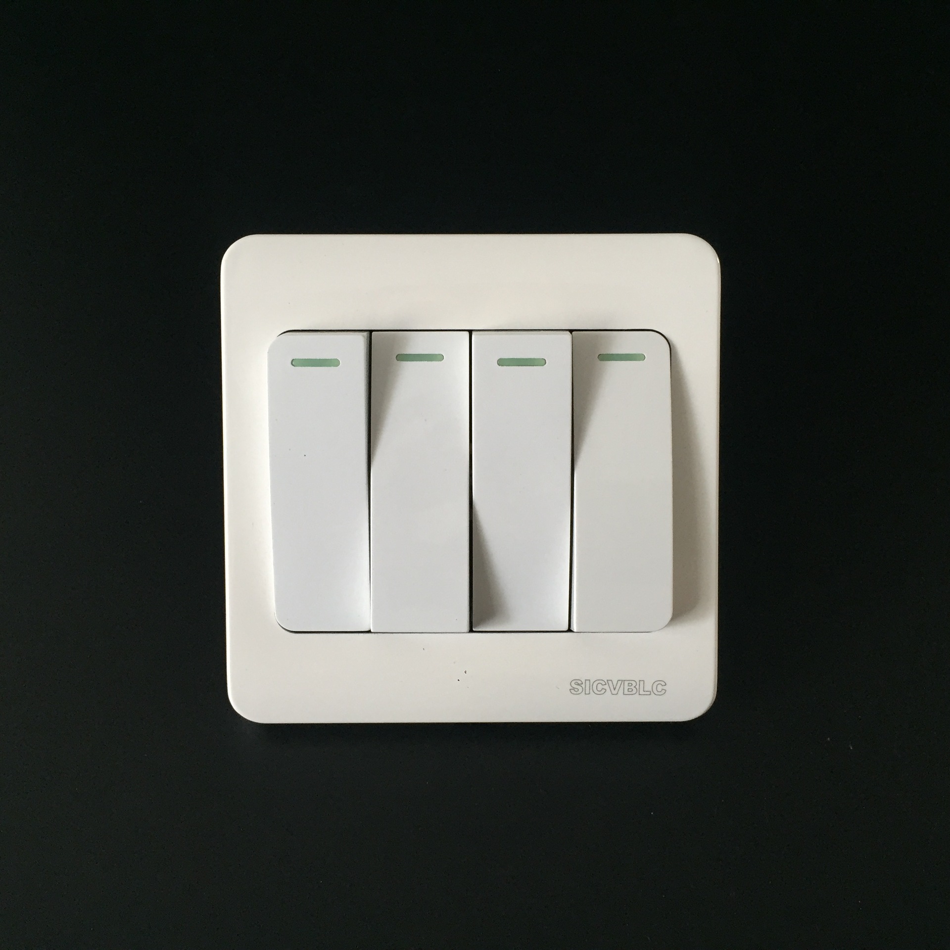 晨凯越a2大板暗装86型墙壁插座 开关面板三开四开双控白色开关