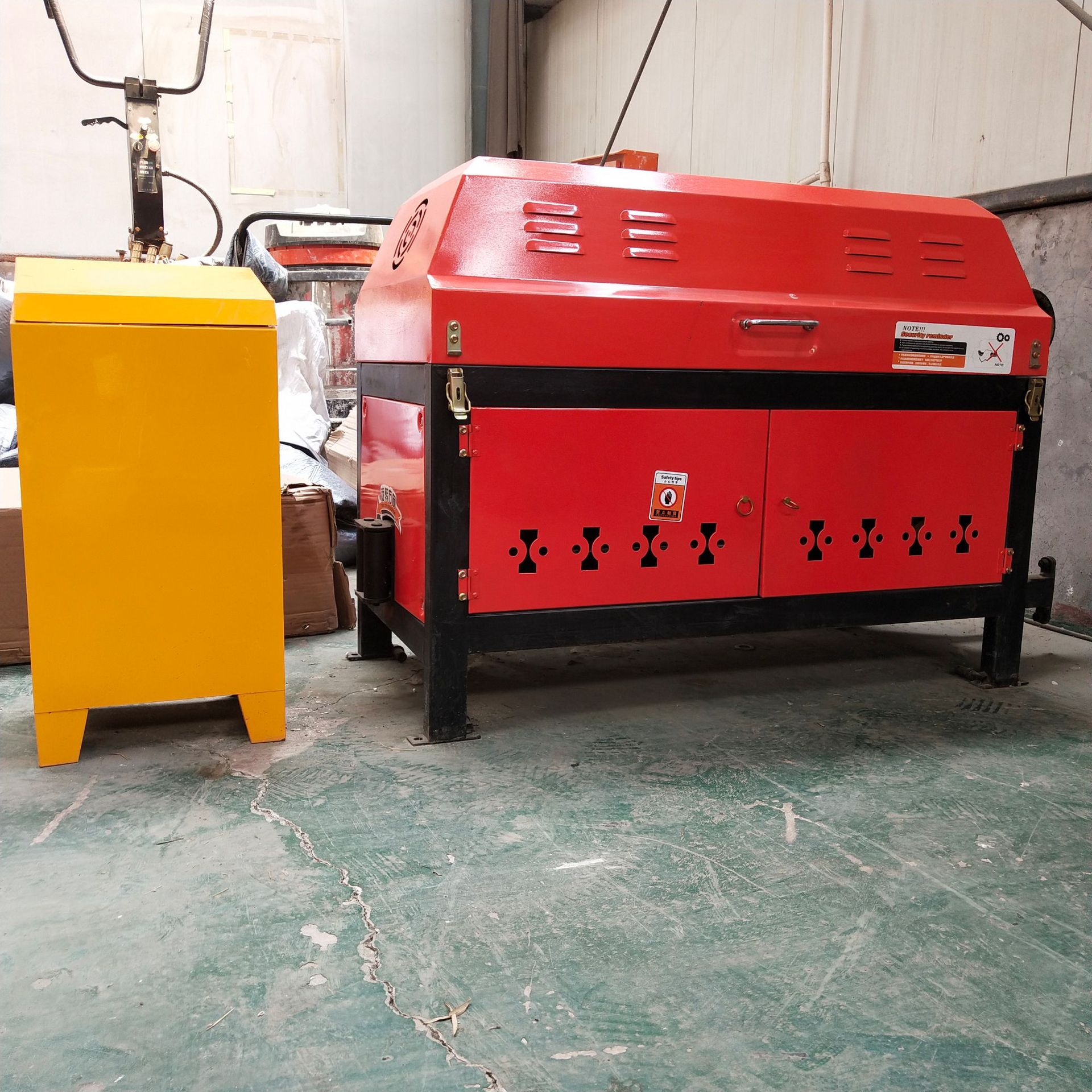 山东千吨王数控钢筋调直机 gt4-14建筑钢筋调直切断机工作视频