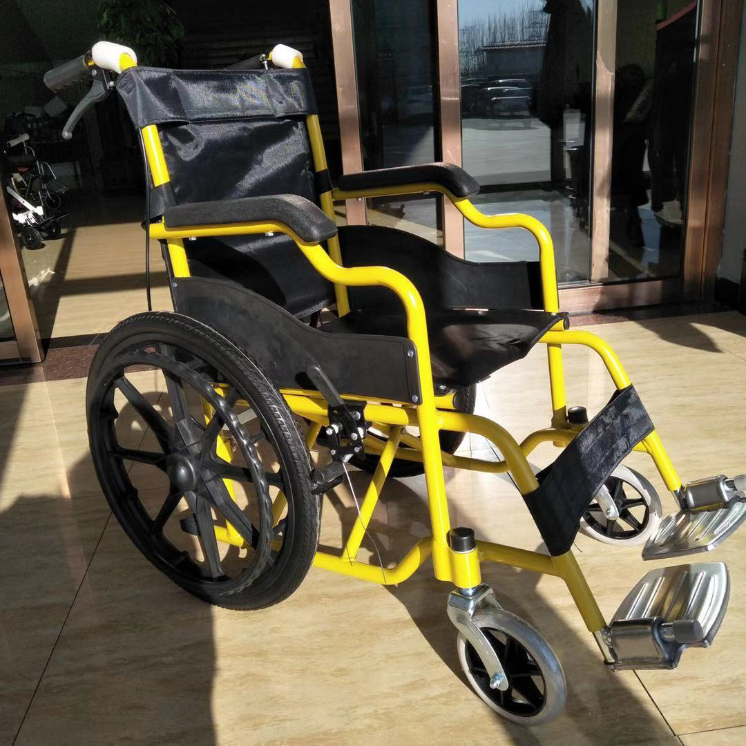 儿童轮椅车折叠轻便小型便携残疾人手推车小孩铝合金手动轮椅