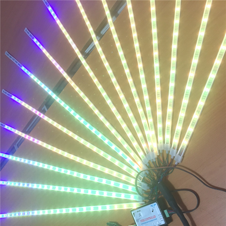 led5050幻彩6803ic音乐喷泉声控音乐灯带声控灯带套装硅胶套管