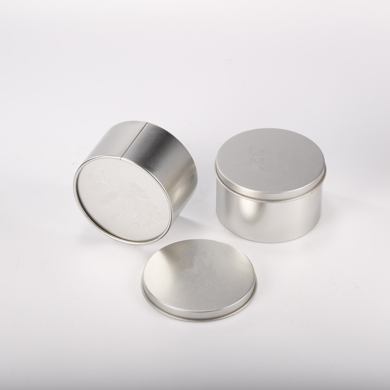 无印刷马口铁圆罐 磨砂茶叶包装铁盒可定制图案logo