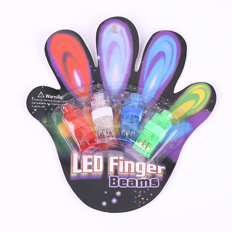 Factory Supply Flashing Finger Light LED Flash Ring Colorful Finger Light Laser Ring LED Light Wholesale