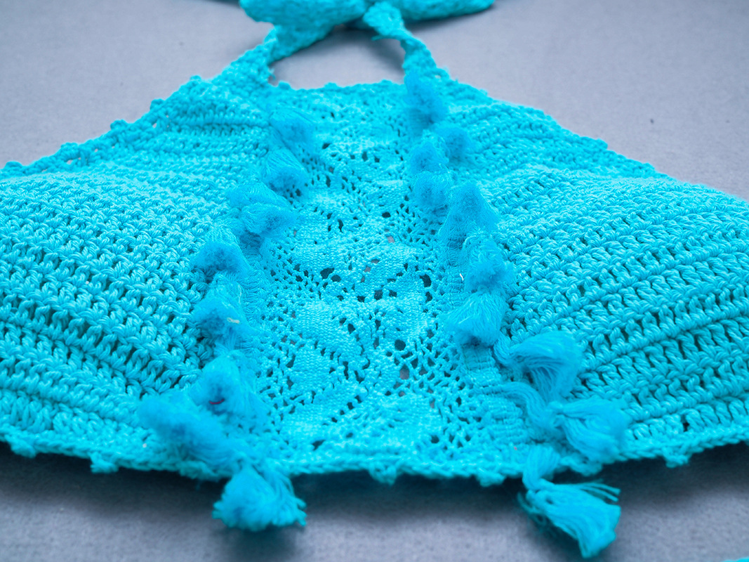 新款比基尼泳衣女士针织游泳衣bikini流苏泳装性感欧美泳裤