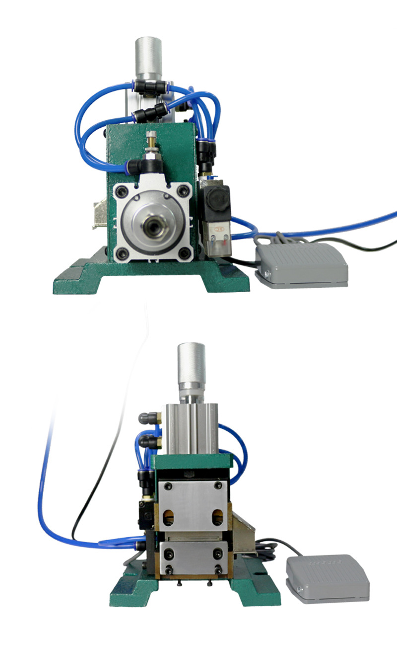 3f气动式半自动电源多芯线剥皮机排线扁线专用剥皮分线机厂家直销