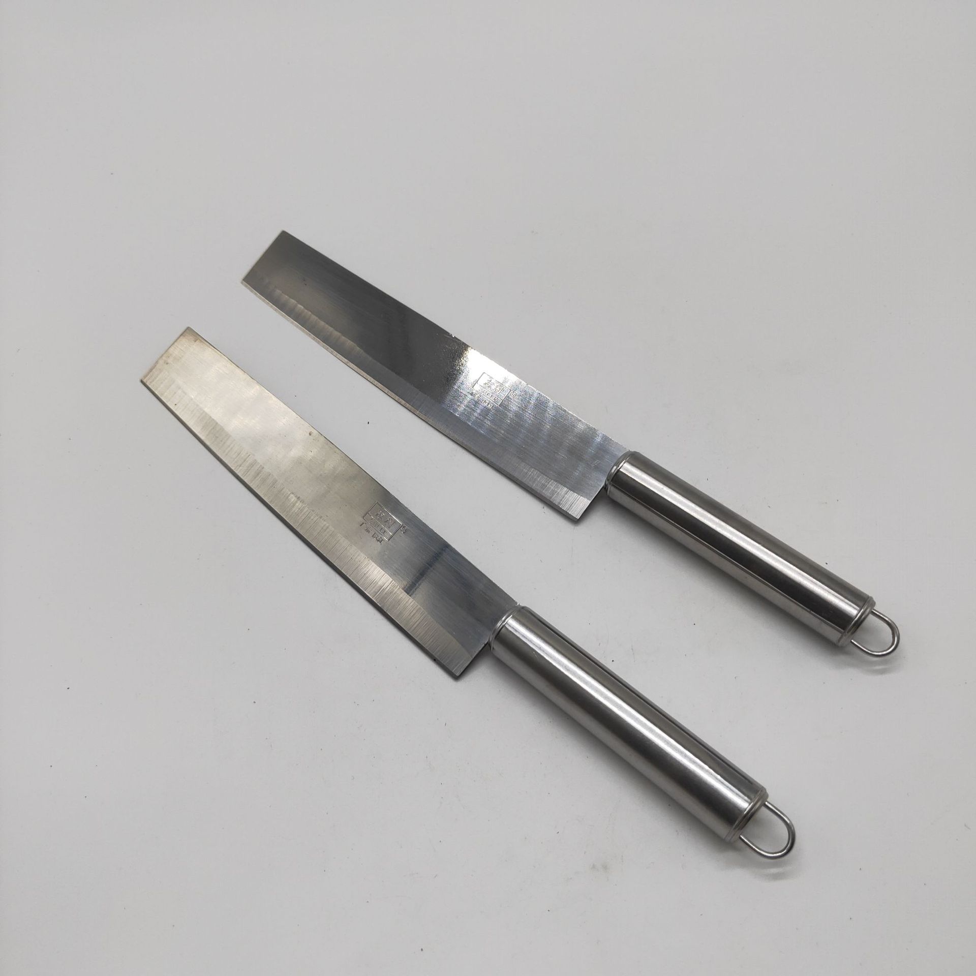 2元店批发平头水果刀不锈钢西瓜刀瓜果削皮刀2元超市地摊货源