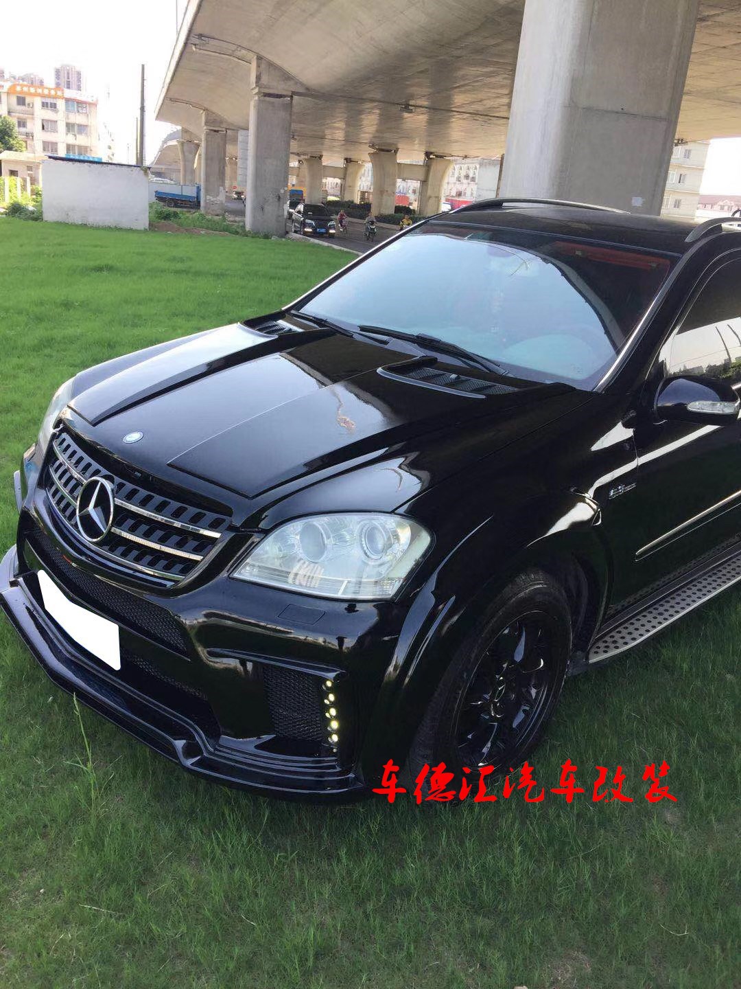 老款奔驰w164 ml350 ml400 ml63改装wald宽体大包围前杠 后杠