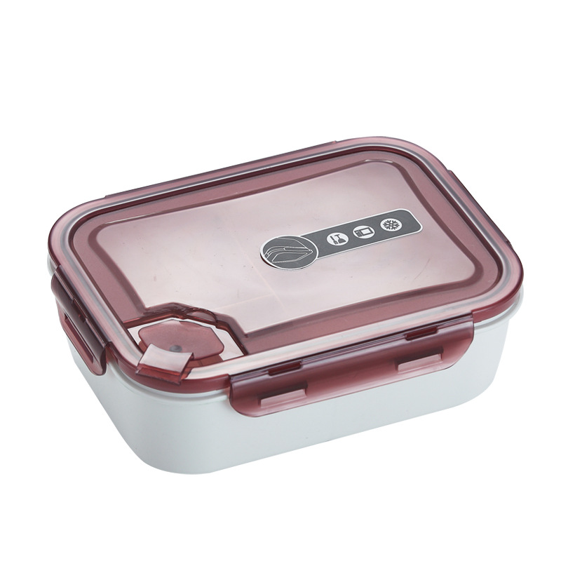 Microwaveable Plastic Crisper Japanese-Style Seal Multi-Compartment Bento Box Portable Student Lunch Box 0415