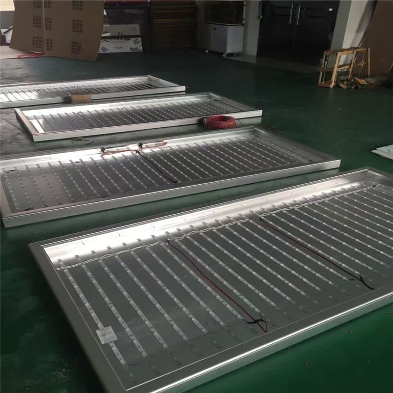 工程大尺寸拉布灯箱车库拉布灯箱刀刮布画面铝材翻盖拉布灯箱