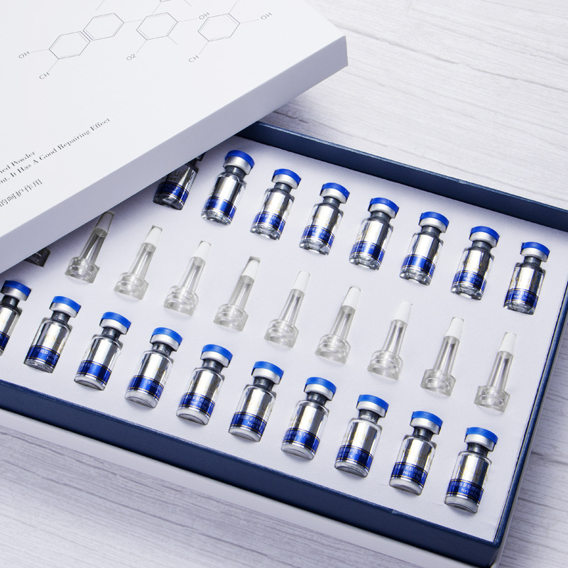 美容院寡肽修护冻干粉套盒oem贴牌面部皮肤管理套盒改善痘坑痘印