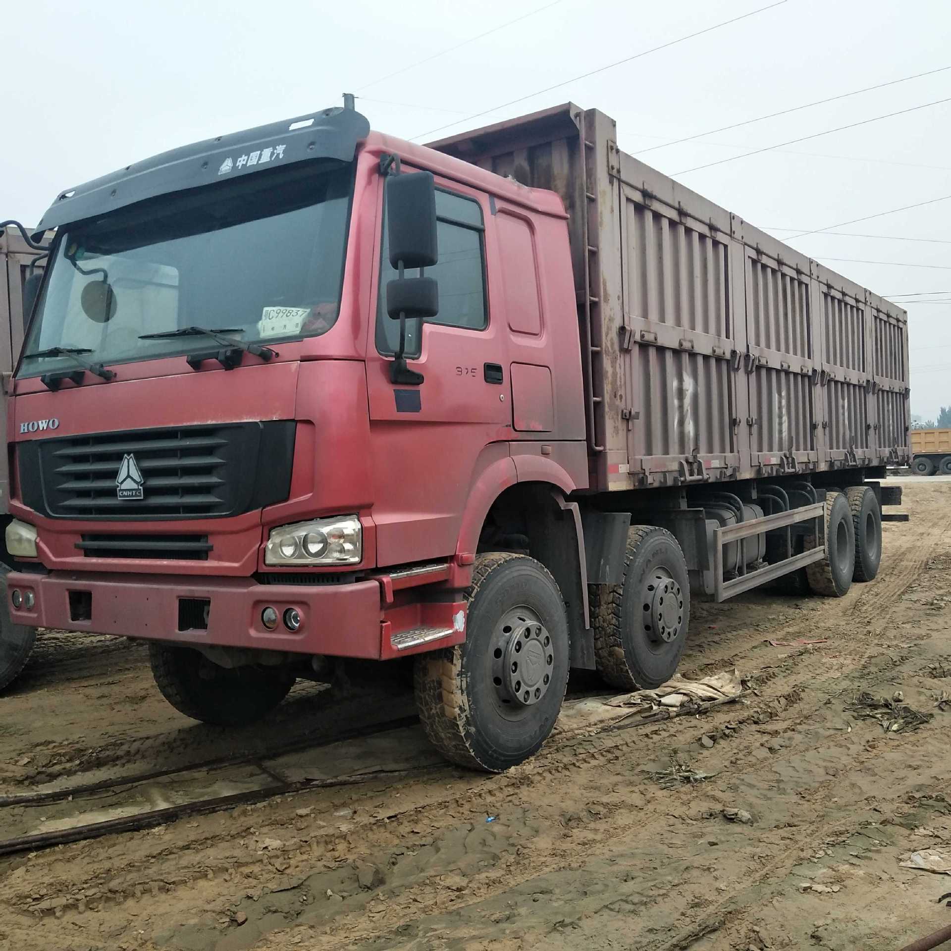 定金特销 二手翻斗工程车 后八轮自卸车 前四后八侧翻货车 可按揭