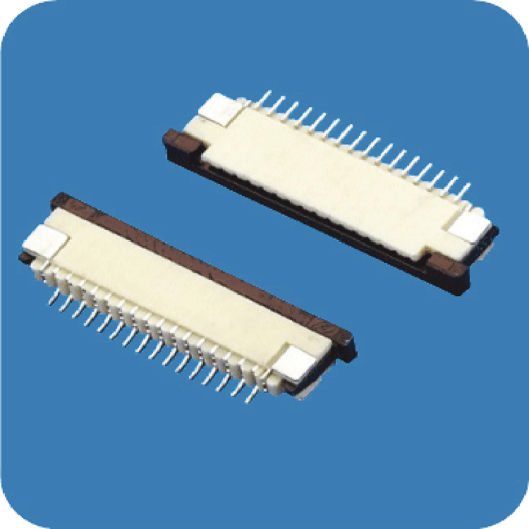 浙江津达 fpc1.0mm间距卧贴式上接连接器1.0d-wts-np