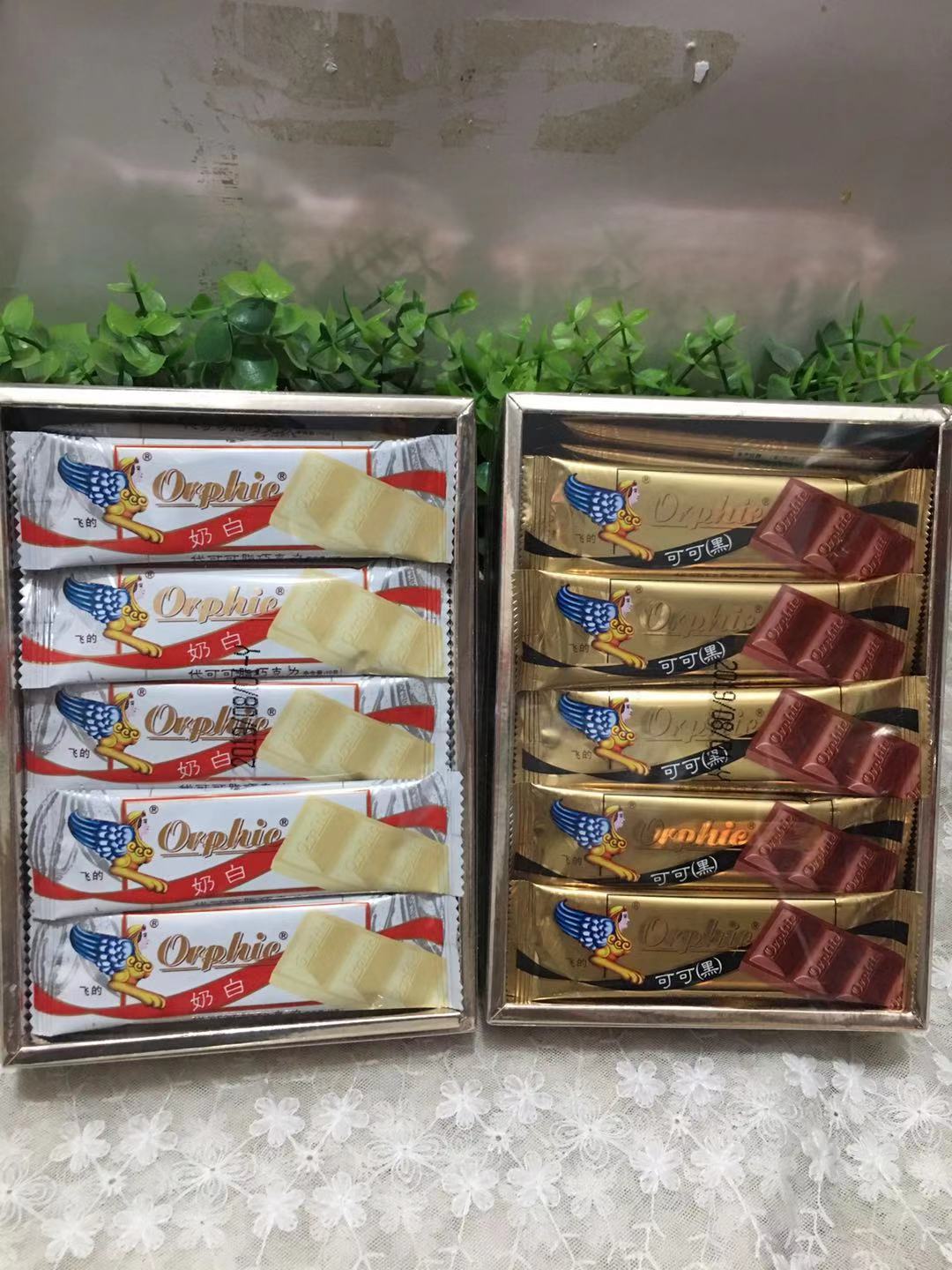 飞的巧克力80后经典怀旧零食代可可脂牛奶咖啡巧克力1盒*30块