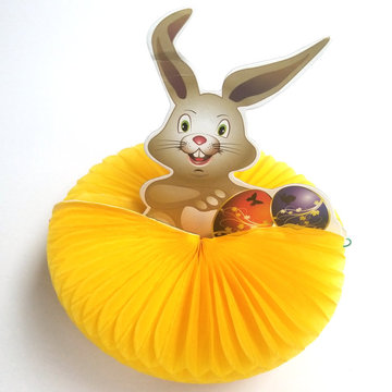 卡通小兔子动物蜂巢拉花 挂饰幼儿园装饰复活节派对布置蜂窝球