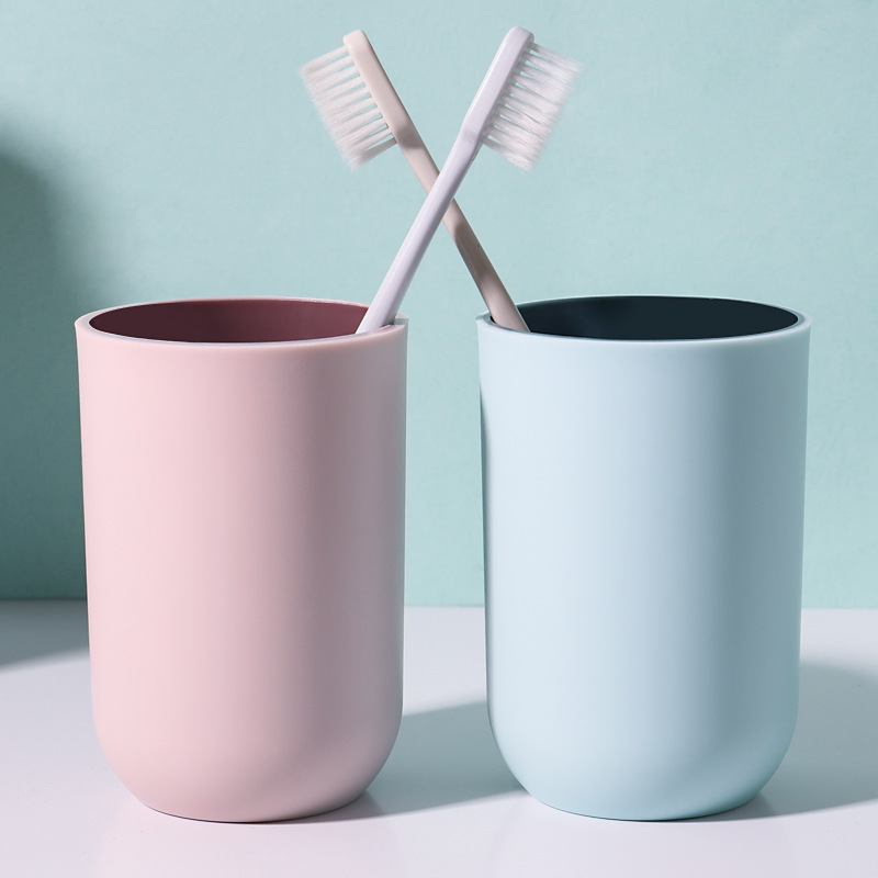 创意便携式刷牙漱口杯家用可爱磨砂情侣洗漱杯ins简约牙刷杯子