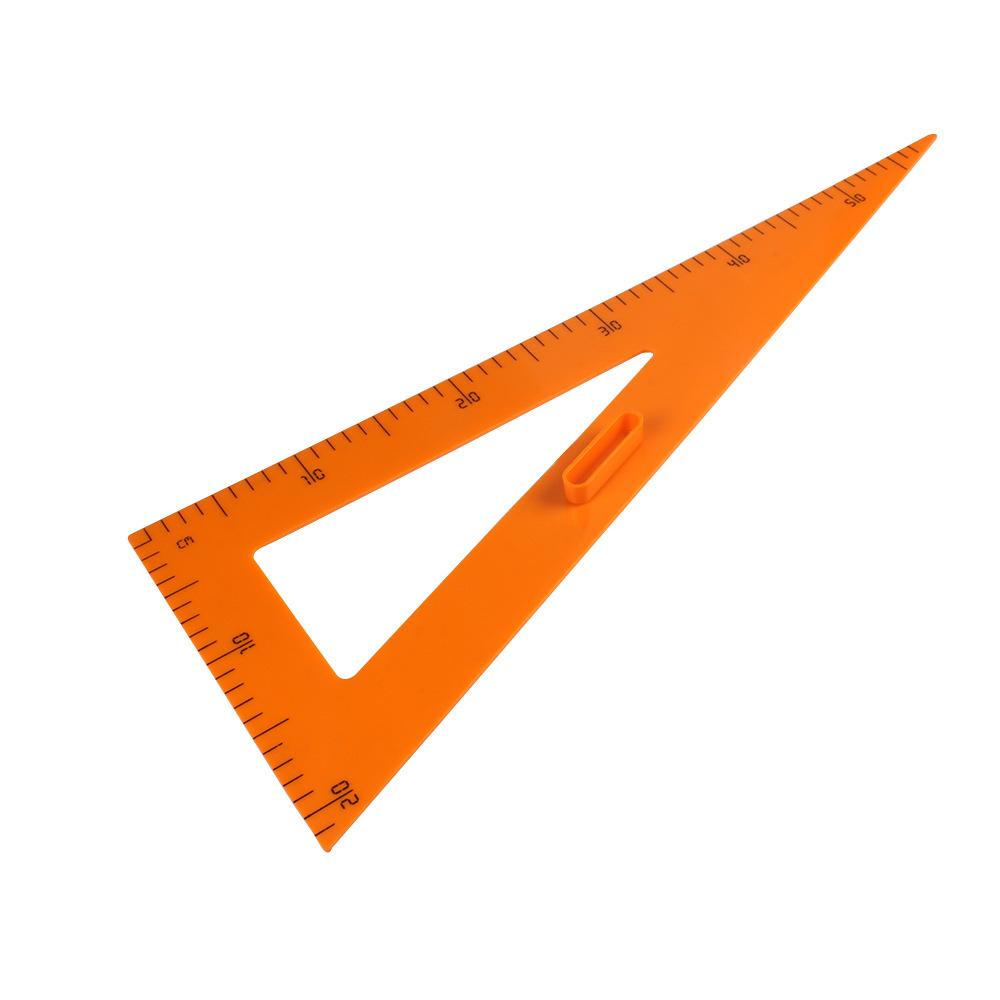 老师教学用大号直角三角板尺子带手柄塑料尺学生教具批发