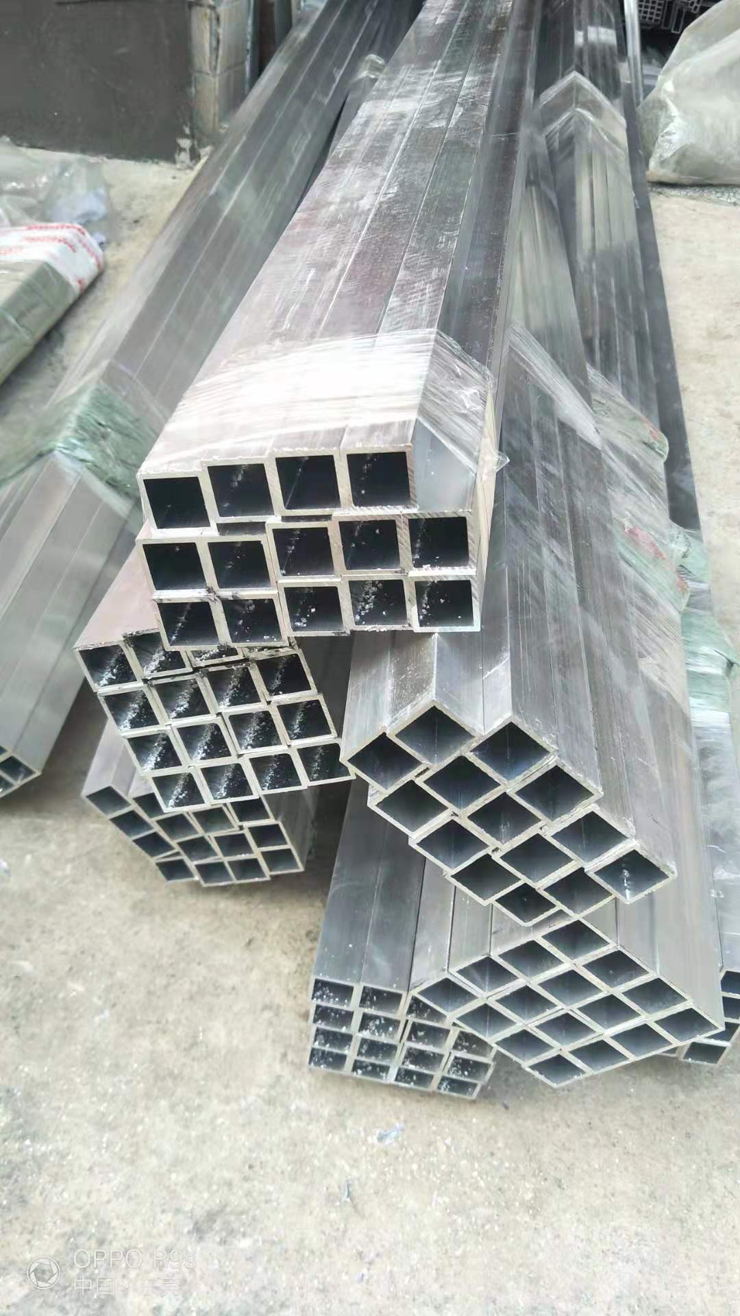 铝方管6061胚料方管铝扁管氧化料规格齐全