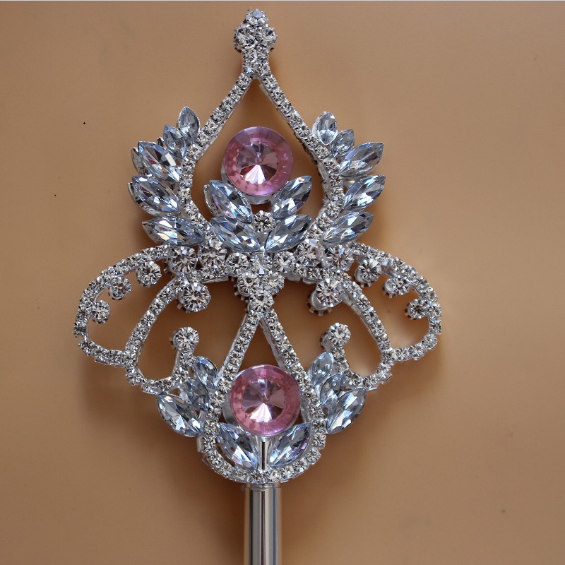 厂家直销女神雅典娜成人儿童权杖手杖道具金属镶钻仙女婚庆魔法棒