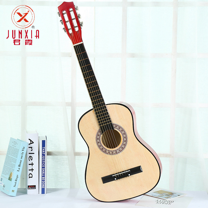 SOURCE Factory Wholesale 34-Inch Wooden Guitar Children Beginners Practice Guitar Playing Toys Entry-Level Wooden Guitar
