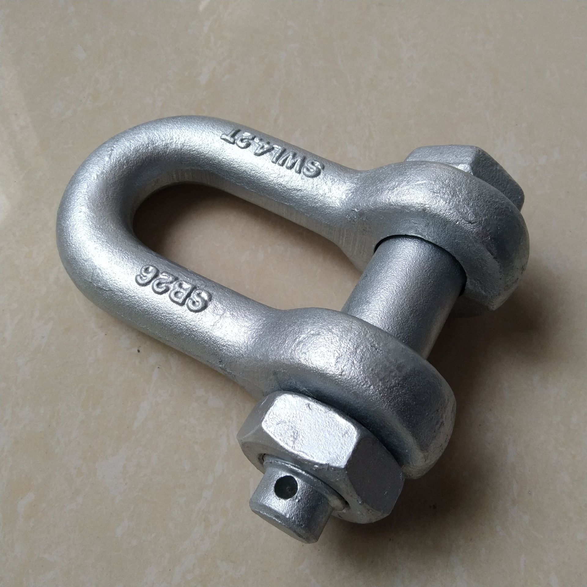 德标高强度卸扣82101c型带螺母d型安全吊环卸扣起重船用连接扣