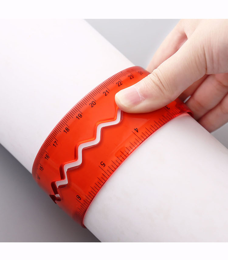 厂家直销软尺子30cm可弯曲直尺儿童小学生可爱创意塑料软尺文具