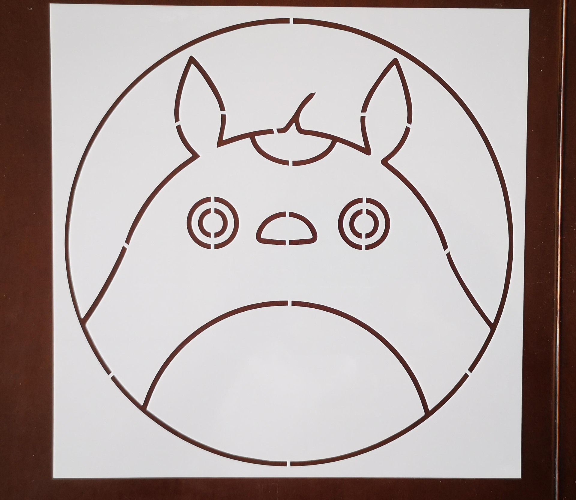 销亚马逊 儿童绘画模环保pet 激光镂空卡通小熊动物手抄报模版