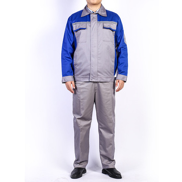 春秋长袖工作服套装男女汽修洗车工程工地劳保服现货厂家可印logo