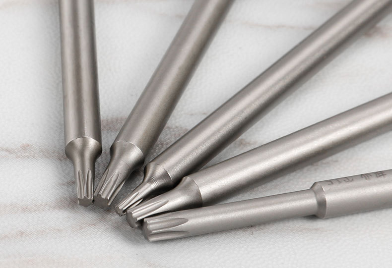 厂价直销优质801电批头s2钢电动螺丝刀头梅花米字形批嘴t5 t6 t8