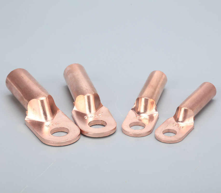 dt铜接头接线铜端子单孔鸭嘴鼻电缆铜鼻子国标非标堵油紫铜铜线