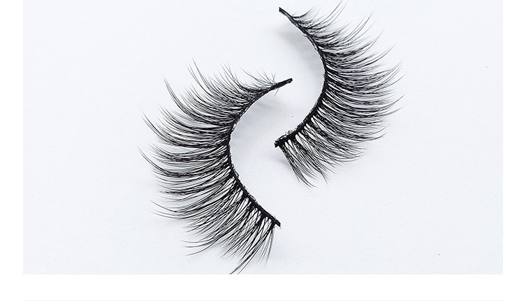 3d-15新款手工制作假睫毛一对装自然纤长眼睫毛自然逼真裸妆批发