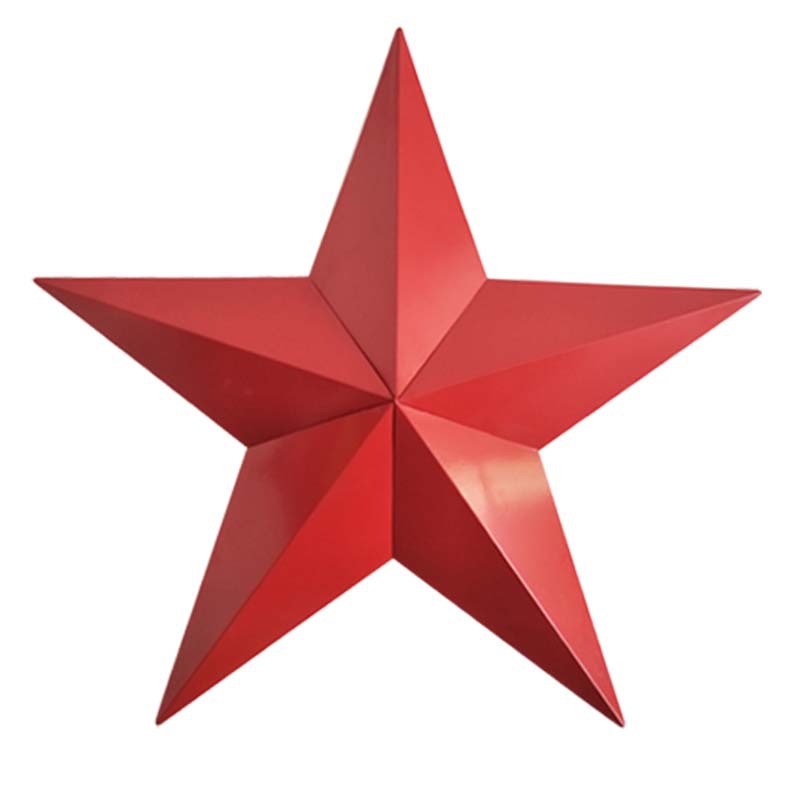 现货金属立体五角星各类金属镀金五角星 奖牌配件 红色星星