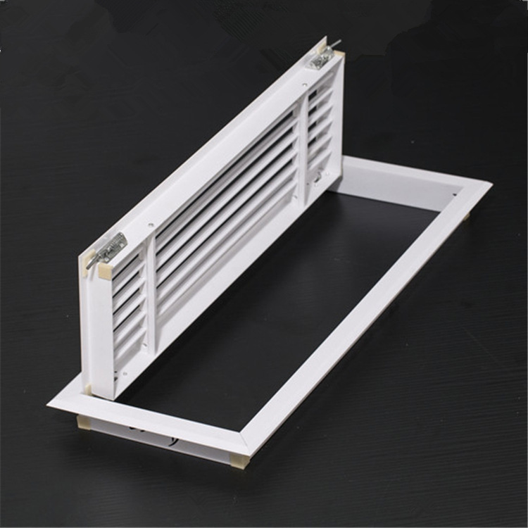 厂家直营 塑钢abs可开百叶门铰式回风百叶风口 abs塑钢回风口