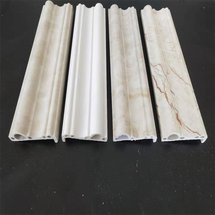 7字门套线pvc装饰线条厂家供应 仿大理石地板瓷砖踢脚线