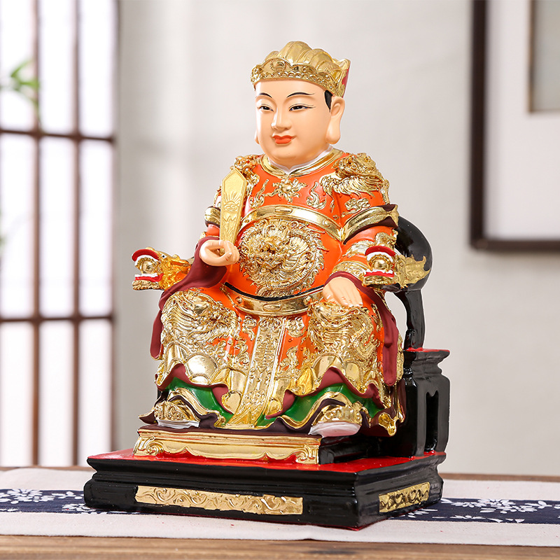 灶君佛像灶王爷神像厨房灶神司命灶爷像树脂摆件供奉道教12寸批发