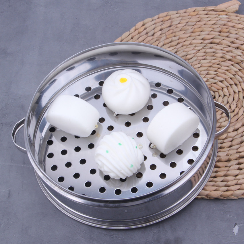 不锈钢小蒸格商用家用小蒸笼蒸屉饺子包子蒸笼16-30cm蒸格