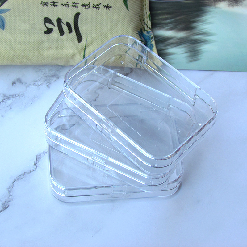 透明空盒 透明双联盒收纳盒可装隐形眼镜双联盒多用途