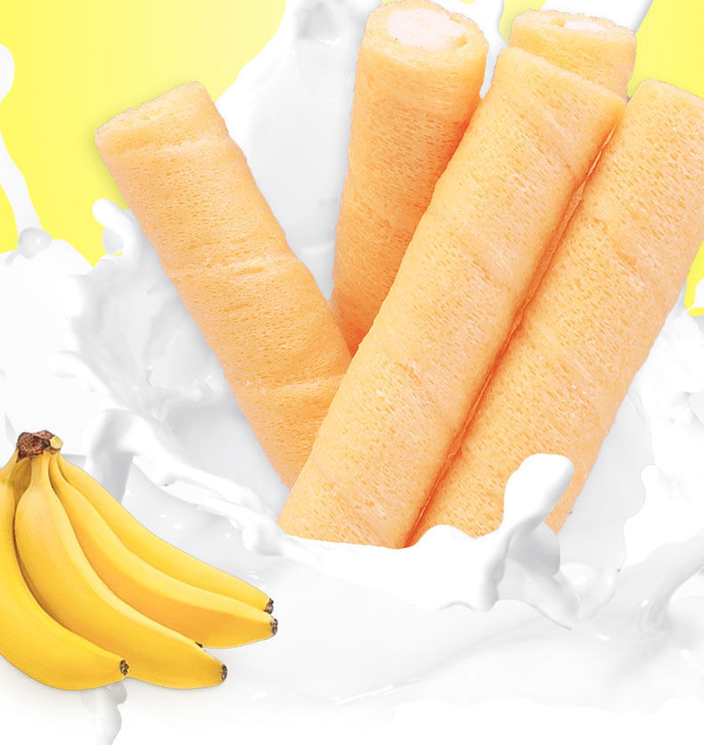香蕉蛋卷饼干零食夹心鸡蛋卷酥糕点222支/96支/24支多规格可选