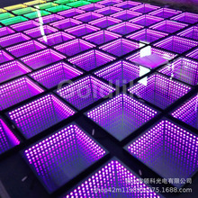 LED舞台地板灯3D深渊镜面地砖灯钢化玻璃地板砖舞台灯光厂家直销