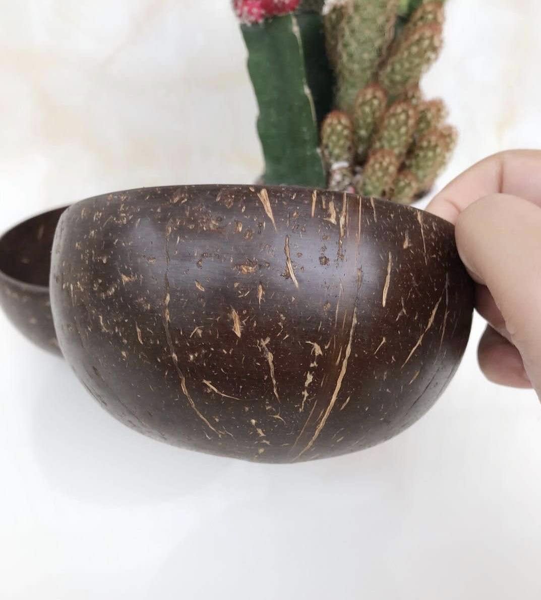 水果沙拉碗天然椰子壳碗老椰壳碗餐具饭碗甜品容器