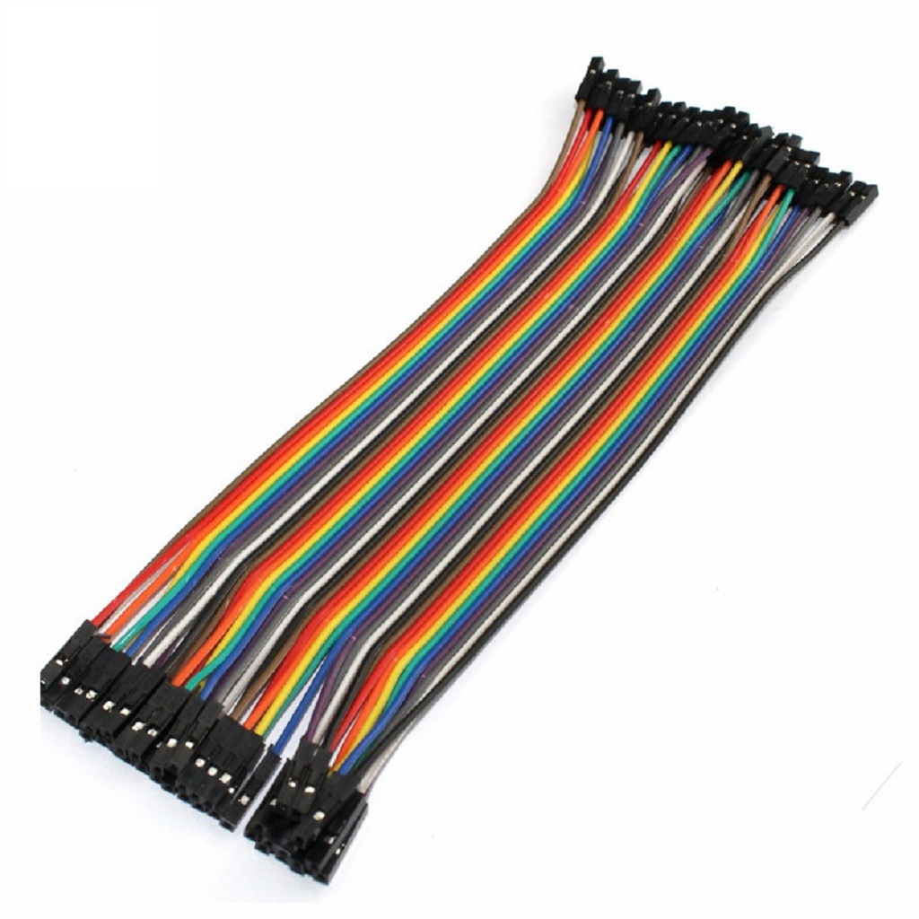 母对母40p杜邦线总长21cm双头1p胶壳40根一排单片机实验连接线diy