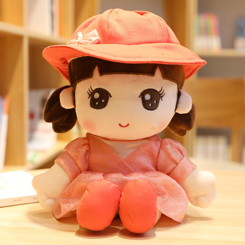 可爱菲亚女孩玩偶人形公主布娃娃陪睡毛绒公仔宝宝玩具少女心礼物