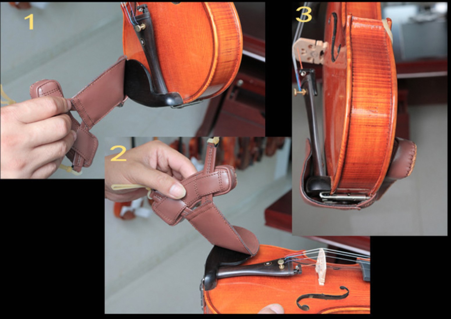 厂家直销小提琴中提琴黑色肩托 垫肩 腮托垫 护颈腮托垫布