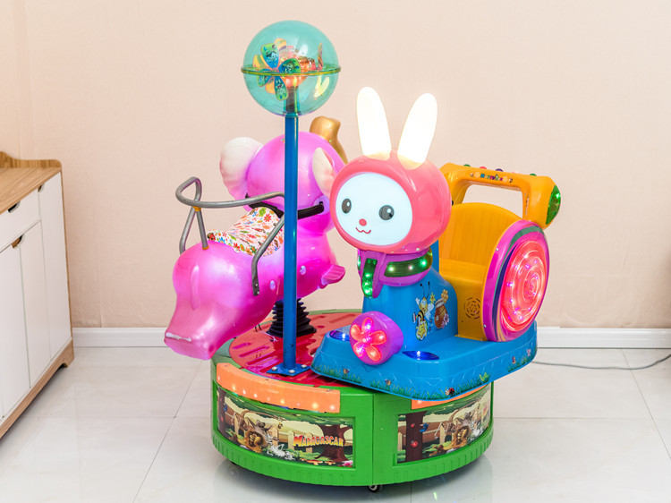 新款摇摇车投币2020旋转孔雀儿童电动玩具超市门口扫码商摇摇摆机